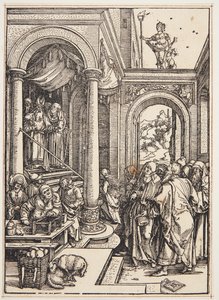 La presentación de la Virgen en el templo de Albrecht Dürer