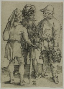 Tres campesinos en conversación de Albrecht Dürer
