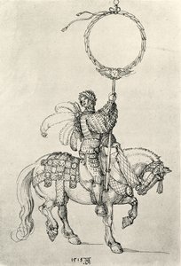 Joven jinete como portador de corona de Albrecht Dürer