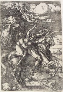 Rapto en un Unicornio de Albrecht Dürer