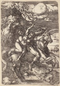 Rapto en un unicornio de Albrecht Dürer