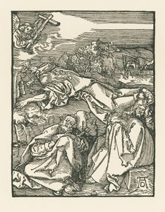 Agonía en el Huerto - Cristo en el Monte de los Olivos, c.1508-09 (xilografía) de Albrecht Dürer or Duerer