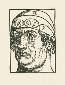 Caput pysicum - Cabeza para el estudio de la frenología de Albrecht Dürer or Duerer