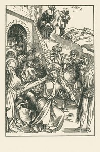 Cristo llevando la Cruz, c.1500 (xilografía) de Albrecht Dürer or Duerer