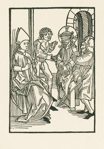 Cristo ante Caifás de Albrecht Dürer or Duerer