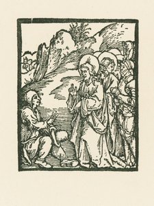 Cristo cura a un leproso de Albrecht Dürer or Duerer