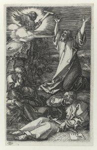 Cristo en el jardín de los olivos de Albrecht Dürer