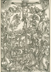Crucifixión (El Gran Calvario), c.1496-00 (xilografía) de Albrecht Dürer or Duerer