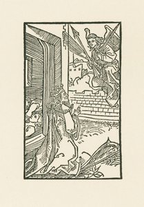 David rezando. Ilustración del Diurnale s m chorum ecclesie Basilien. Impreso por Johann Bergmann, Basilea de Albrecht Dürer or Duerer
