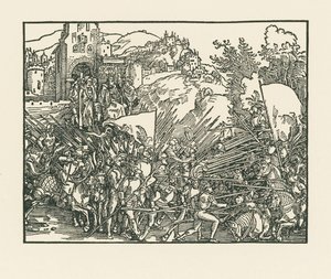 Holofernes luchando contra los judíos