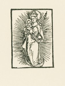 María Virgen como Reina del Cielo al Sol de Albrecht Dürer or Duerer