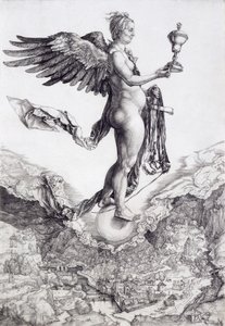 Némesis (La gran fortuna) (grabado) de Albrecht Dürer
