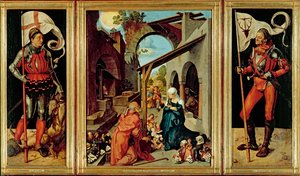 Altar de Paumgartner, c.1500 (óleo sobre tabla de cal) de Albrecht Dürer or Duerer