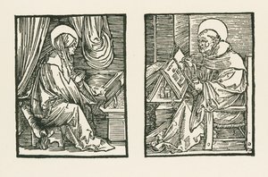 Santa Birgitta y Pedro de Almastra de Albrecht Dürer or Duerer