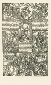 Santa Birgitta y la Virgen intercediendo por los condenados de Albrecht Dürer or Duerer