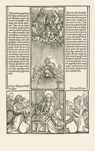 Santa Birgitta como intercesora, con un matrimonio rezando de Albrecht Dürer or Duerer