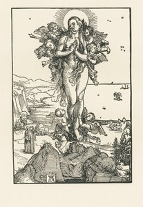 Santa María Magdalena en éxtasis, c.1504-05 (xilografía) de Albrecht Dürer or Duerer