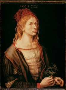 Autorretrato con un cardo