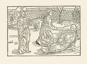 Sexta obra de Misericordia: Cuidar la sepultura del prójimo de Albrecht Dürer or Duerer