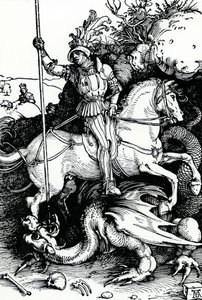 San Jorge y el dragón de Albrecht Dürer