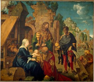 La adoración de los magos de Albrecht Dürer