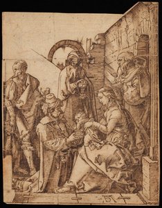 Adoración de los Reyes Magos de Albrecht Dürer