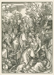 El entierro, c.1496-97 (xilografía) de Albrecht Dürer or Duerer