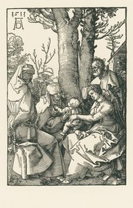 La Sagrada Familia con Joaquín y Ana bajo un árbol de Albrecht Dürer or Duerer