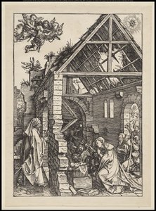 La vida de la Virgen: La Natividad, 1502-03 de Albrecht Dürer