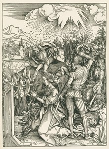 Martirio de Santa Catalina de Alejandría, c.1498 (xilografía) de Albrecht Dürer or Duerer
