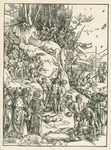 El martirio de los Diez Mil, c.1496 (xilografía)