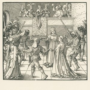 La Mascarada (xilografía) de Albrecht Dürer or Duerer