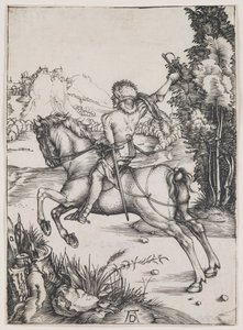 El Pequeño Correo, c.1496 (grabado) de Albrecht Dürer or Duerer