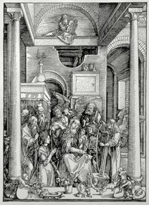 La Virgen y el Niño con Santos de Albrecht Dürer