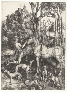 La visión de San Eustaquio de Albrecht Dürer or Duerer