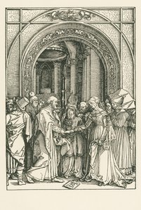 Las bodas de la Virgen, c.1504 (xilografía) de Albrecht Dürer or Duerer