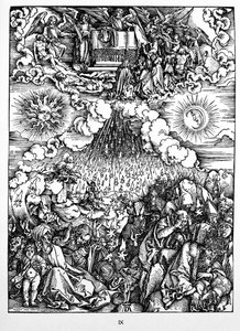 La apertura del quinto y sexto sellos de Albrecht Dürer or Duerer