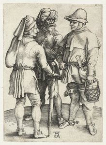 Tres campesinos en conversación, de Albrecht Dürer or Duerer