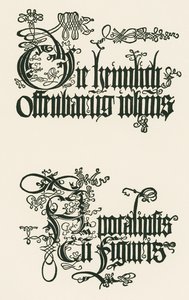Título de la edición alemana de 1498: La Revelación Secreta de Juan ... de Albrecht Dürer or Duerer