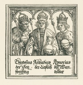 Arco de triunfo del emperador Maximiliano I de Albrecht Dürer or Duerer