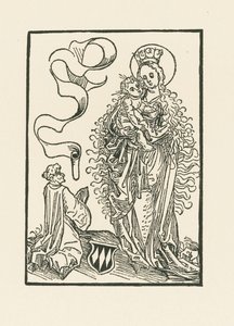 Virgen María venerada por Albrecht von Bonstetten de Albrecht Dürer or Duerer
