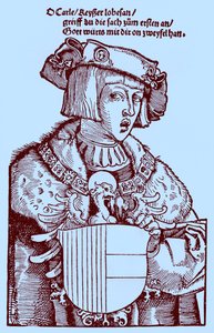 Juventud de Carlos V (1500-1558) (grabado) de Albrecht Dürer