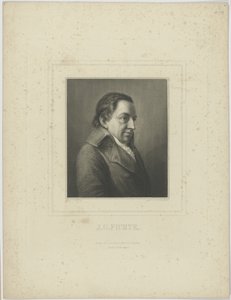 Retrato de Johann Gottlieb Fichte 1762-1814 de Albrecht Fürchtegott Schultheiss