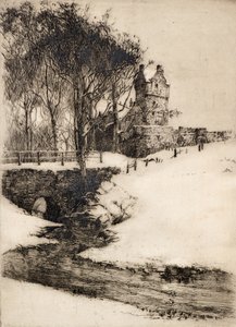 Castillo de la red (grabado) de Alec Grieve