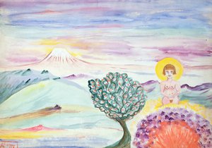 Sin título, c.1920 (acuarela sobre papel) de Aleister Crowley