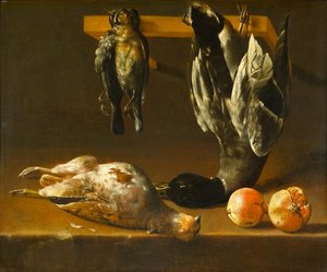 Naturaleza muerta con aves y granadas, c.1620-1640