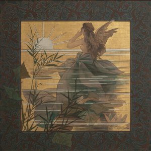 Composición con ninfa alada al amanecer