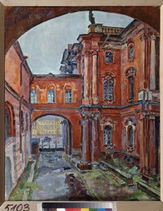 El patio interior de la ermita (San Petersburgo) de Aleksandr Aleksandrovich Osmerkin