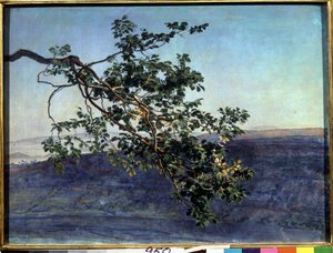 Pintura ""La branche"" de Alexander Ivanov (1806-1858) 1840-1850 Galería Estatal Tretyakov, Moscou