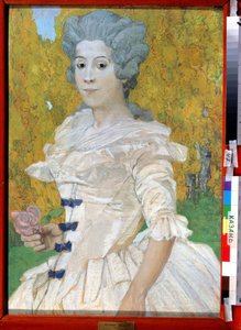 ""Portrait de marquise"" Peinture de Alexander Yakovlevich Golovin (Alexandre Golovine) (1863-1930) 1908 Museo Estatal de Arte de la República de Tatarstán, Kazan de Aleksandr Jakovlevic Golovin
